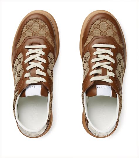 gucci lace up monogram sneakers